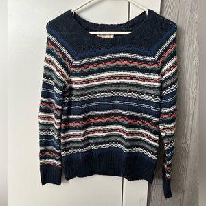 Hollister navy stripe sweater, size XS